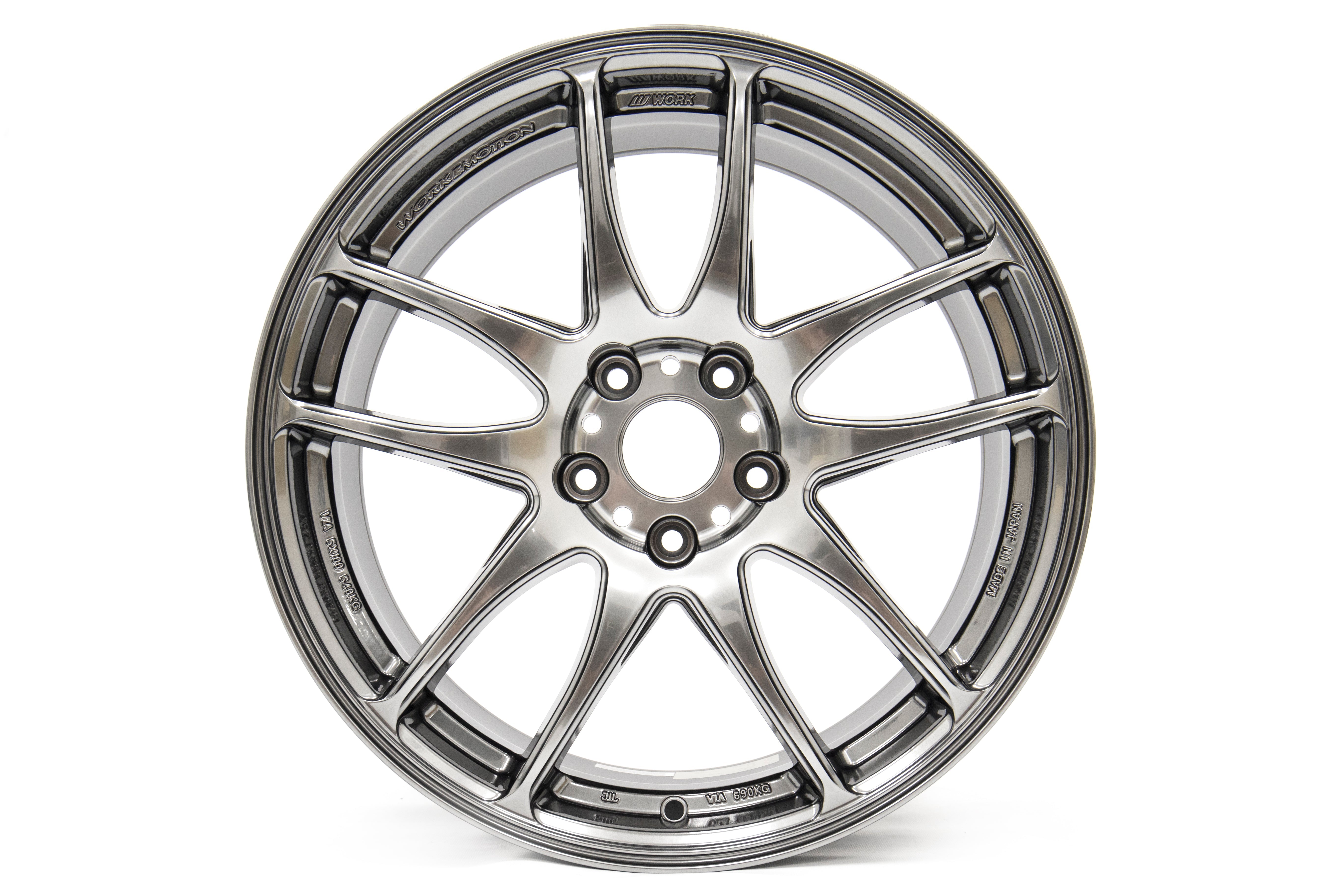 Work Wheels Emotion CR Kiwami GT Silver Semi Concave 18x8.5 +38 5x100 (Sold As Pair) - 2013-2024 Subaru BRZ / Scion FR-S / Toyota GR86 / 2014-2018 Subaru Forester